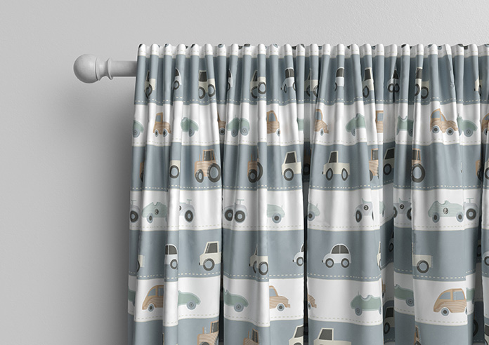 Brum Brum, Petrol - Made to Measure Curtains - Image 10